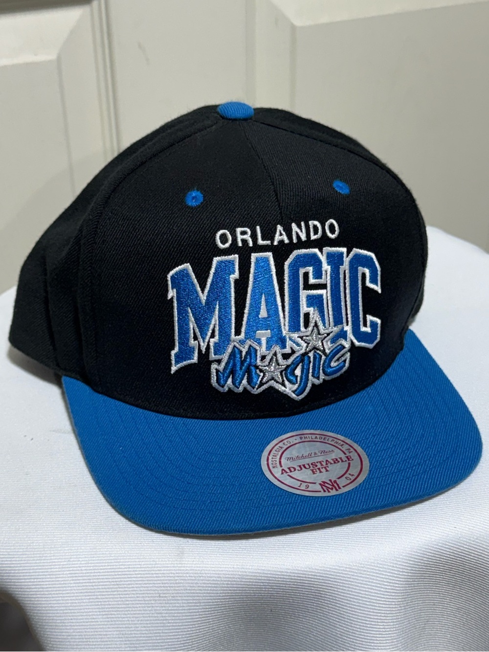 Mitchell & Ness Orlando Magic Black / Royal Blue Snapback Hat (One Size)